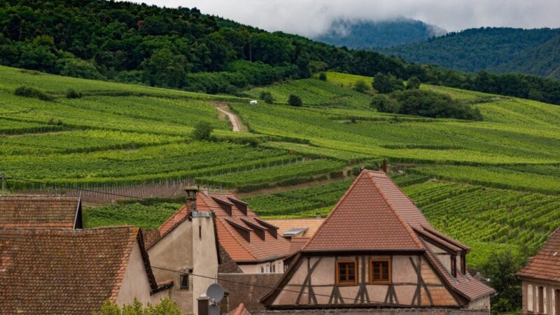 Pretty Villages In The Alsace Region Of France